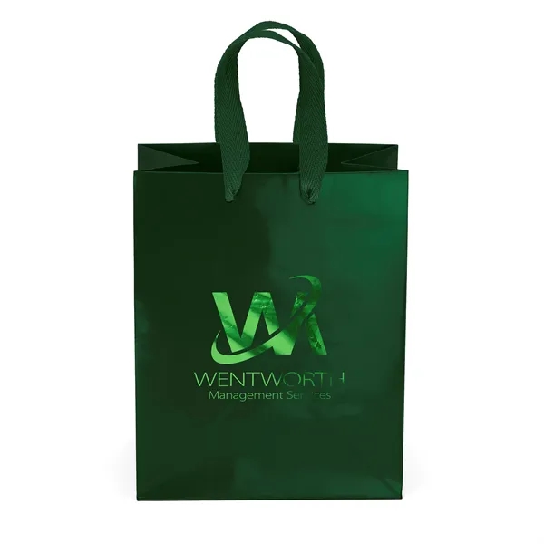 Premium-weight gloss-laminated Eurotote with 12" long woven handles and reinforced fold-over... from ASI 37940 Bag Makers Inc
