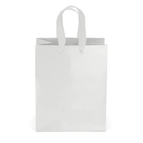Premium-weight gloss-laminated Eurotote with 12" long woven handles and reinforced fold-over... from ASI 37940 Bag Makers Inc