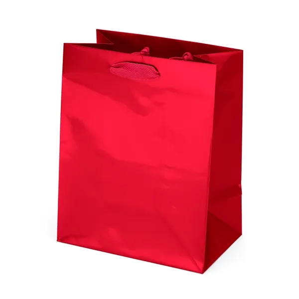 Premium-weight gloss-laminated Eurotote with 12" long woven handles and reinforced fold-over... from ASI 37940 Bag Makers Inc