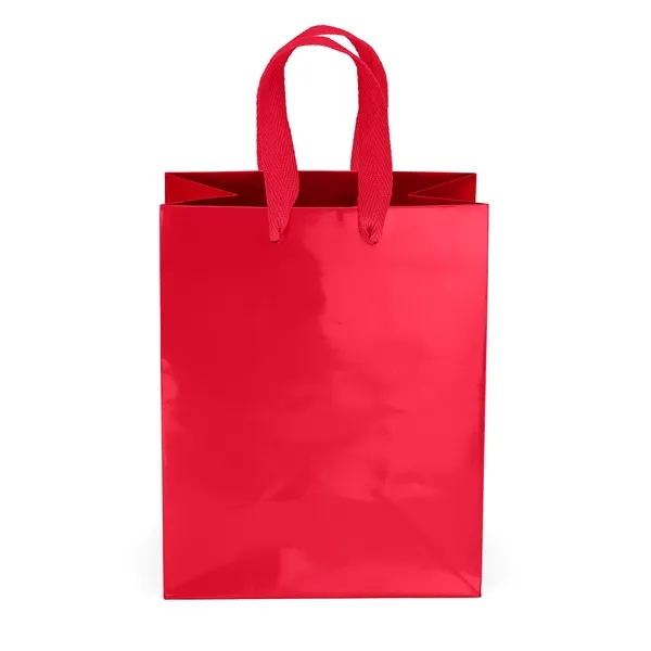 Premium-weight gloss-laminated Eurotote with 12" long woven handles and reinforced fold-over... from ASI 37940 Bag Makers Inc