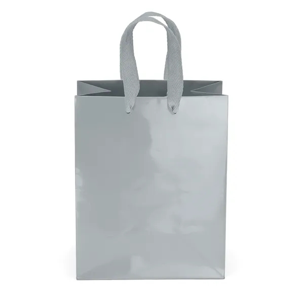Premium-weight gloss-laminated Eurotote with 12" long woven handles and reinforced fold-over... from ASI 37940 Bag Makers Inc