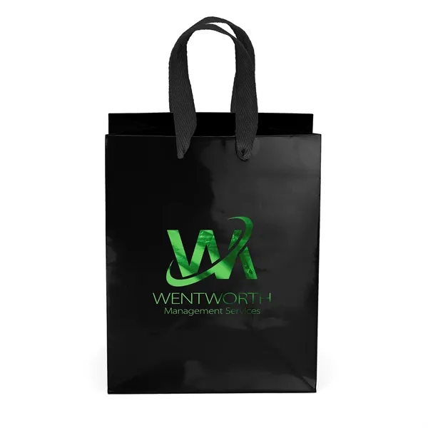 Premium-weight gloss-laminated Eurotote with 12" long woven handles and reinforced fold-over... from ASI 37940 Bag Makers Inc