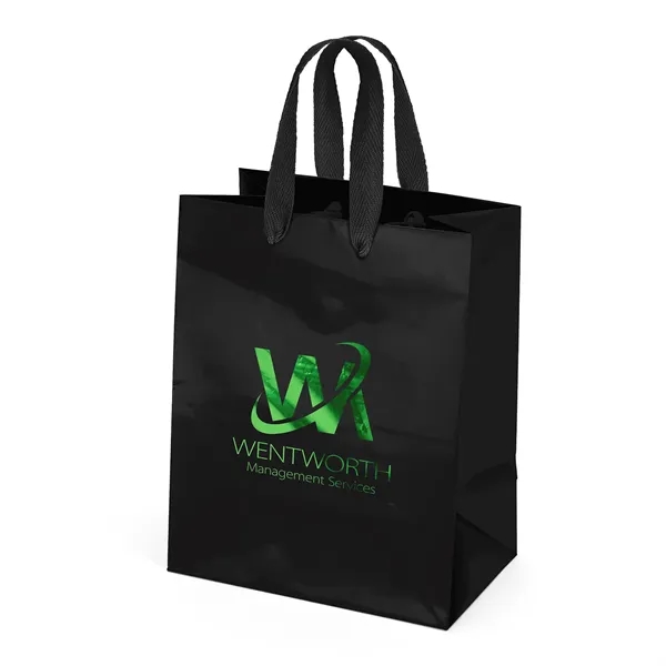 Premium-weight gloss-laminated Eurotote with 12" long woven handles and reinforced fold-over... from ASI 37940 Bag Makers Inc