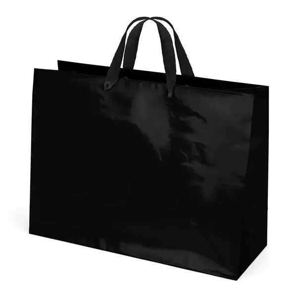 Premium-weight gloss-laminated Eurotote with 14" long woven handles and reinforced fold-over... from ASI 37940 Bag Makers Inc