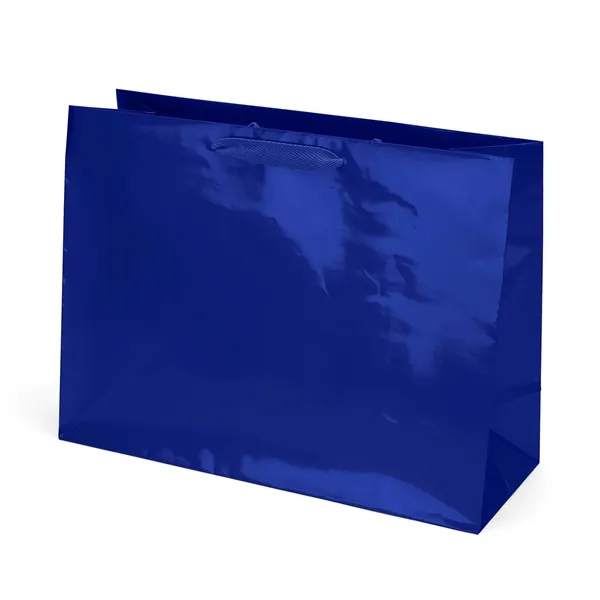 Premium-weight gloss-laminated Eurotote with 14" long woven handles and reinforced fold-over... from ASI 37940 Bag Makers Inc