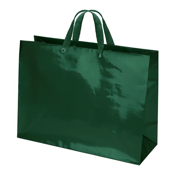 Premium-weight gloss-laminated Eurotote with 14" long woven handles and reinforced fold-over... from ASI 37940 Bag Makers Inc