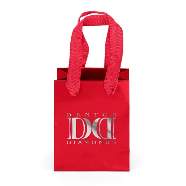 Premium-weight gloss-laminated Eurotote with 12" long woven handles and reinforced fold-over... from ASI 37940 Bag Makers Inc