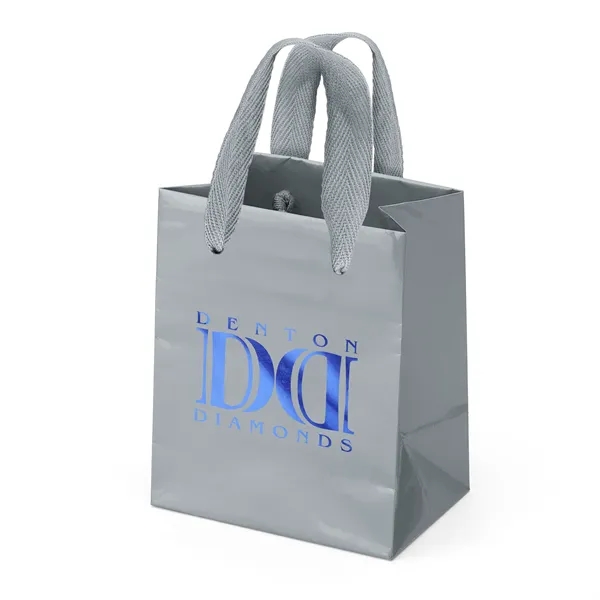Premium-weight gloss-laminated Eurotote with 12" long woven handles and reinforced fold-over... from ASI 37940 Bag Makers Inc