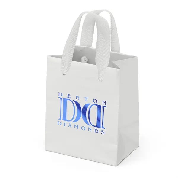 Premium-weight gloss-laminated Eurotote with 12" long woven handles and reinforced fold-over... from ASI 37940 Bag Makers Inc