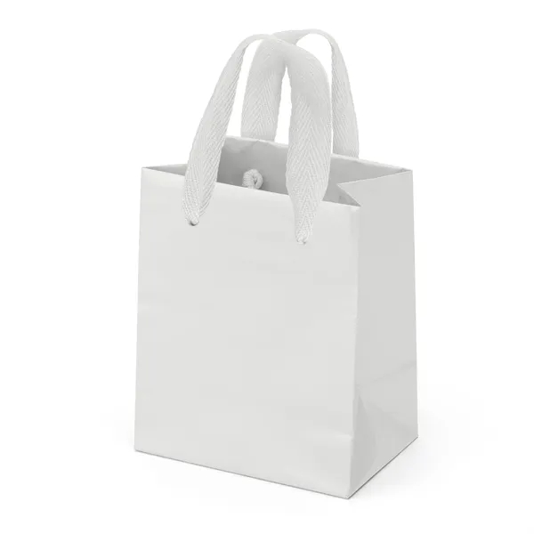 Premium-weight gloss-laminated Eurotote with 12" long woven handles and reinforced fold-over... from ASI 37940 Bag Makers Inc
