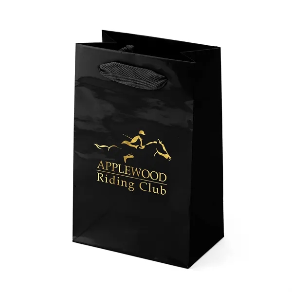 Premium-weight gloss-laminated Eurotote with 12" long woven handles and reinforced fold-over... from ASI 37940 Bag Makers Inc