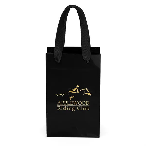 Premium-weight gloss-laminated Eurotote with 12" long woven handles and reinforced fold-over... from ASI 37940 Bag Makers Inc