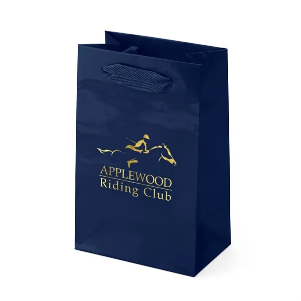 Premium-weight gloss-laminated Eurotote with 12" long woven handles and reinforced fold-over... from ASI 37940 Bag Makers Inc