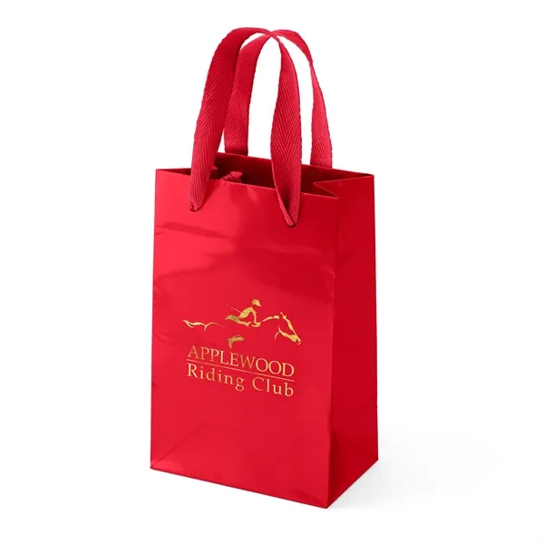 Premium-weight gloss-laminated Eurotote with 12" long woven handles and reinforced fold-over... from ASI 37940 Bag Makers Inc