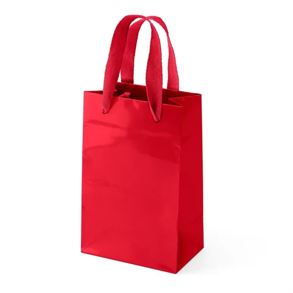 Premium-weight gloss-laminated Eurotote with 12" long woven handles and reinforced fold-over... from ASI 37940 Bag Makers Inc