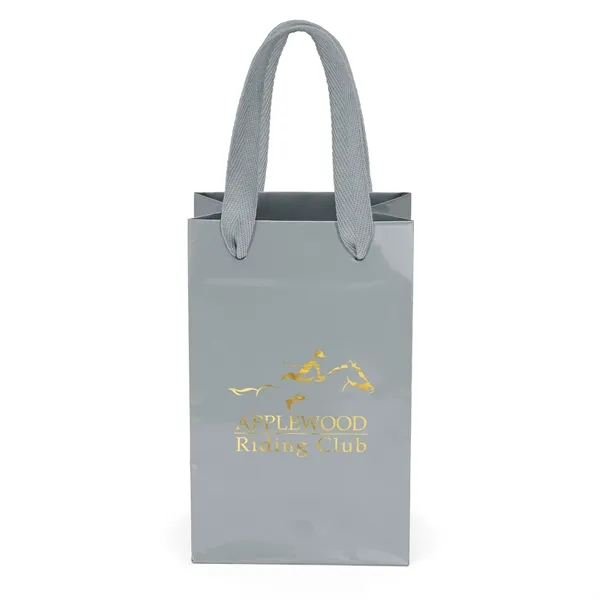 Premium-weight gloss-laminated Eurotote with 12" long woven handles and reinforced fold-over... from ASI 37940 Bag Makers Inc