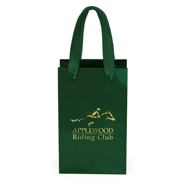 Premium-weight gloss-laminated Eurotote with 12" long woven handles and reinforced fold-over... from ASI 37940 Bag Makers Inc