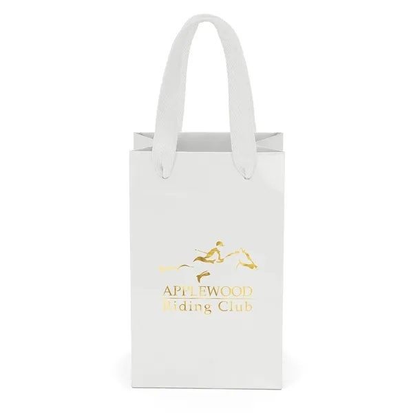 Premium-weight gloss-laminated Eurotote with 12" long woven handles and reinforced fold-over... from ASI 37940 Bag Makers Inc