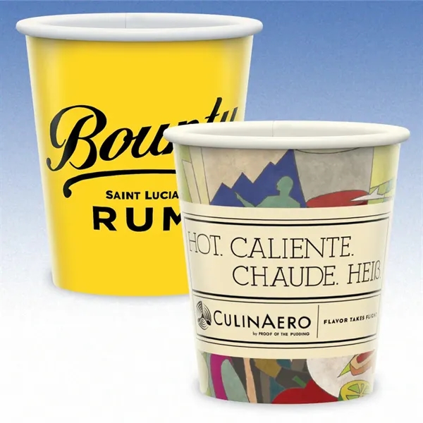 9 oz. compostable paper cup with hi-definition full color imprint. Made... from ASI 49716 Digispec & CounterPoint