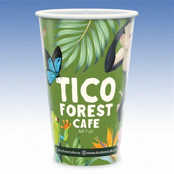 16 oz. compostable paper cup with hi-definition full color imprint. Made... from ASI 49716 Digispec & CounterPoint