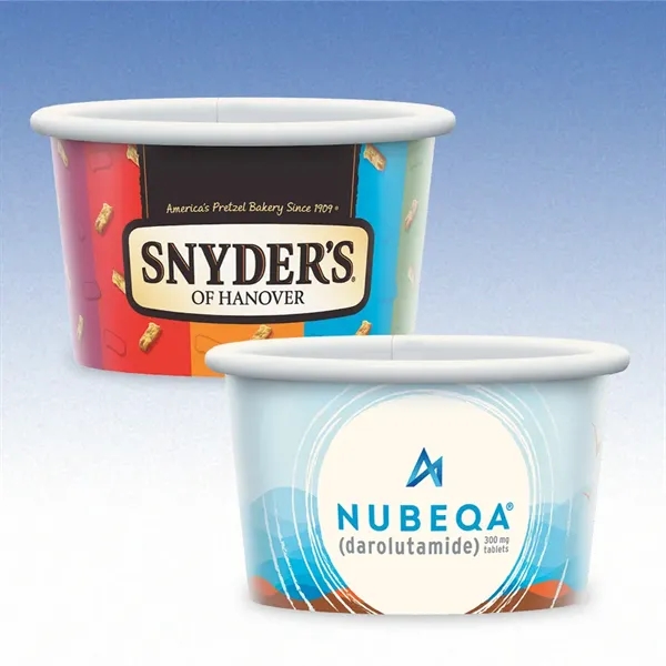 3 oz. compostable paper cup with hi-definition full color imprint. Made... from ASI 49716 Digispec & CounterPoint