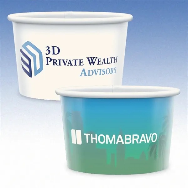 5 oz. compostable paper cup with hi-definition full color imprint. Made... from ASI 49716 Digispec & CounterPoint