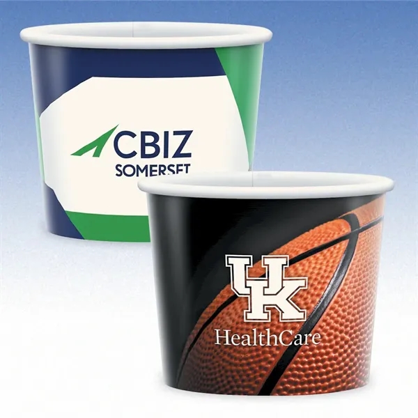 8 oz. compostable paper cup with hi-definition full color imprint. Made... from ASI 49716 Digispec & CounterPoint