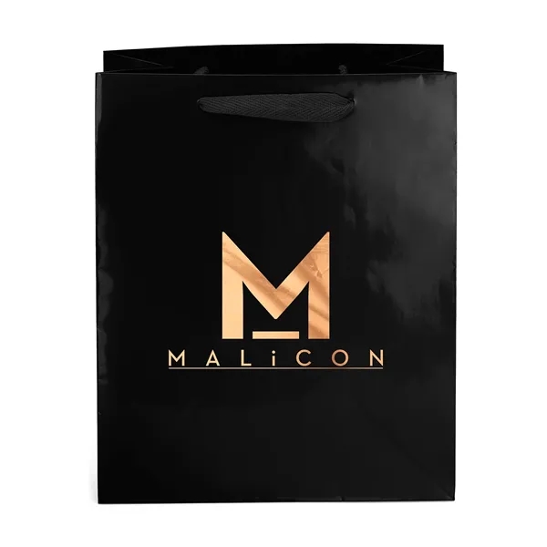 Premium-weight gloss-laminated Eurotote with 14" long woven handles and reinforced fold-over... from ASI 37940 Bag Makers Inc