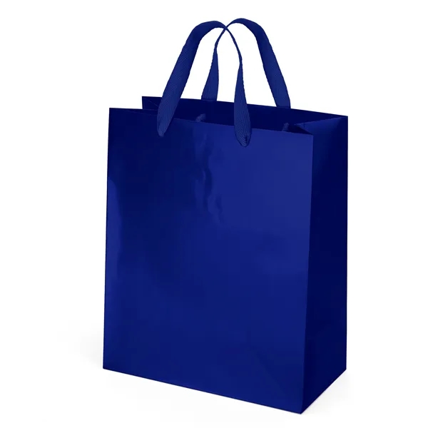 Premium-weight gloss-laminated Eurotote with 14" long woven handles and reinforced fold-over... from ASI 37940 Bag Makers Inc