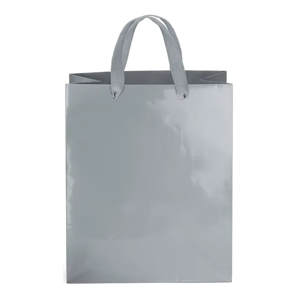 Premium-weight gloss-laminated Eurotote with 14" long woven handles and reinforced fold-over... from ASI 37940 Bag Makers Inc