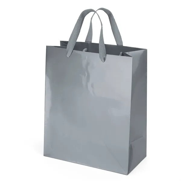Premium-weight gloss-laminated Eurotote with 14" long woven handles and reinforced fold-over... from ASI 37940 Bag Makers Inc