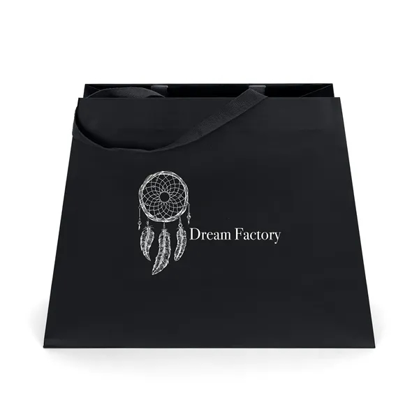 Matte-laminated Eurotote with a unique trapezoid shape. 16" long handles.... from ASI 37940 Bag Makers Inc