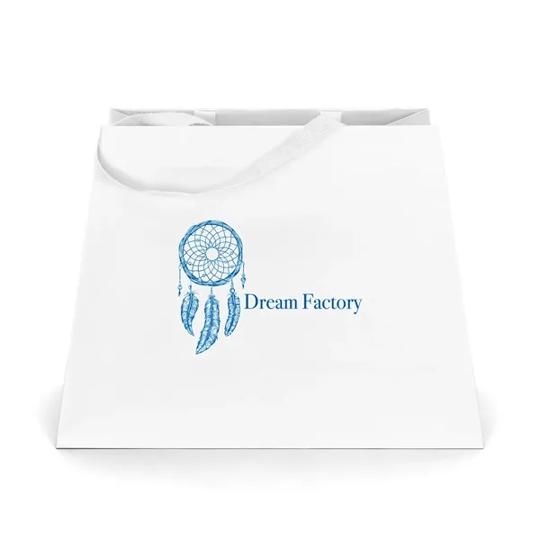 Matte-laminated Eurotote with a unique trapezoid shape. 16" long handles.... from ASI 37940 Bag Makers Inc