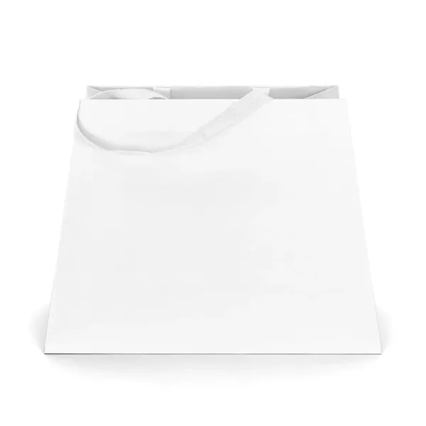 Matte-laminated Eurotote with a unique trapezoid shape. 16" long handles.... from ASI 37940 Bag Makers Inc