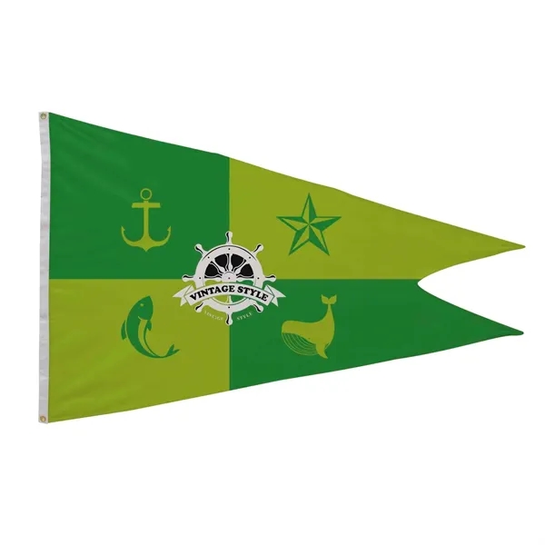 4' x 6' nylon burgee flag with canvas heading, brass grommets... from ASI 87188 Showdown Displays