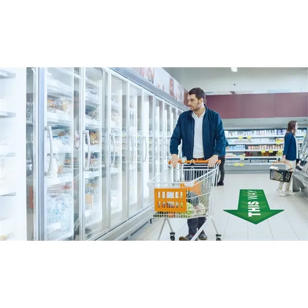 72" x 42" temporary indoor graphic panel with textured matte vinyl... from ASI 87188 Showdown Displays