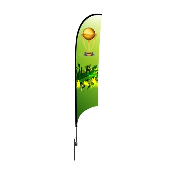 6ft Concave Feather Flag, full color dye sublimation on 1 or... from ASI 49891 Discount Marketing Products / DMP