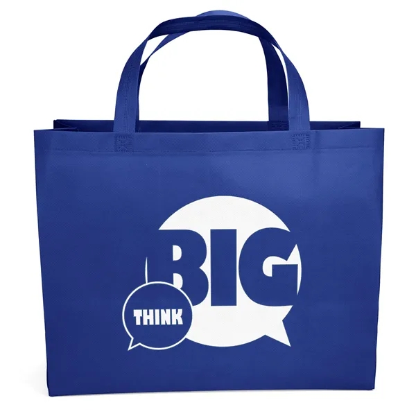 Non woven budget tote with heat-sealed handles.... from ASI 37940 Bag Makers Inc