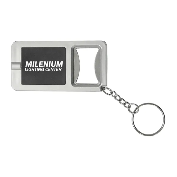 Flashlight and bottle opener key chain.... from ASI 52710 Lincoln Line
