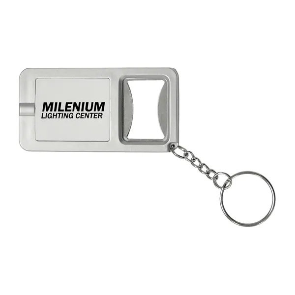 Flashlight and bottle opener key chain.... from ASI 52710 Lincoln Line