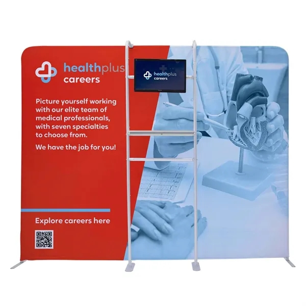 29.75" x 91.625" x 16.25" aluminum three-tiered merchandiser kit for use... from ASI 87188 Showdown Displays