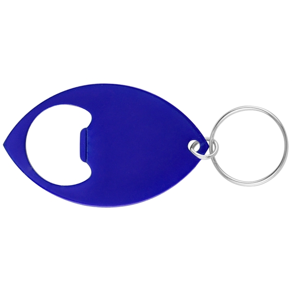 Football Shaped Bottle Opener With Key Ring... from ASI 74585 Nu Promo International / Nu Promo Line