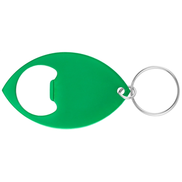 Football Shaped Bottle Opener With Key Ring... from ASI 74585 Nu Promo International / Nu Promo Line