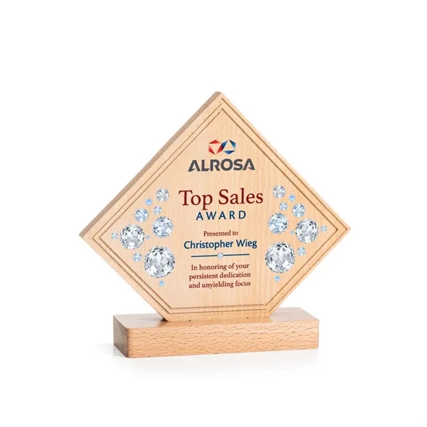 The Hillhurst VividPrint™ Award is an elegant Beechwood diamond award with... from ASI 84592 St Regis Group / St Regis