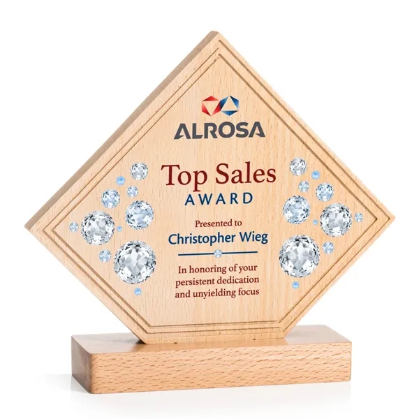The Hillhurst VividPrint™ Award is an elegant Beechwood diamond award with... from ASI 84592 St Regis Group / St Regis