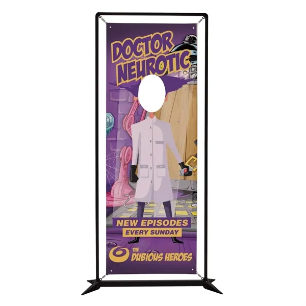 Single face cutout kit with fold-out legs, tension spring with double-sided... from ASI 87188 Showdown Displays