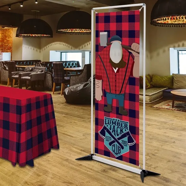 Single face cutout kit with fold-out legs, tension spring with double-sided... from ASI 87188 Showdown Displays