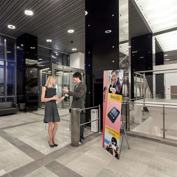 31.5" x 70" Euro-X banner display kit.... from ASI 87188 Showdown Displays