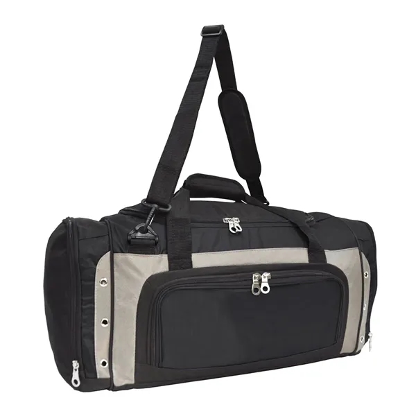 23" x 12" x 12" polyester/nylon duffel bag with shoe compartment,... from ASI 37980 Bagworld