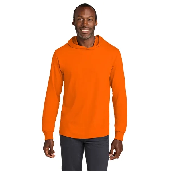 Jerzees Classics Unisex Cotton Long Sleeve Hooded T-Shirt... from ASI 84863 SanMar